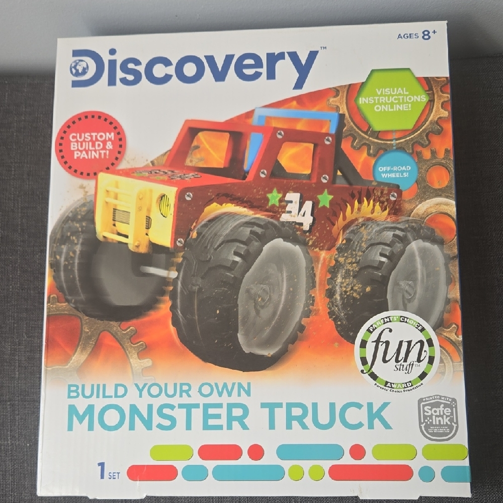 Discovery Custom Build Monster Truck - Red and Yellow